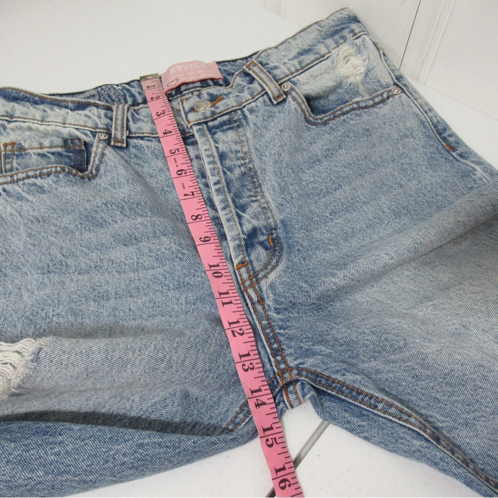 Revice Distressed Straight Leg Denim Jeans Size 28 - Picture 13 of 17